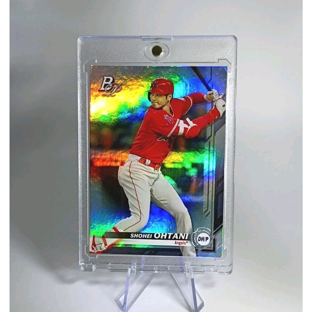 Shohei Ohtani 2019 Bowman Platinum #2 Silver Foil Refractor Batting Angels - Picture 2 of 10